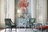 60654 Wildwood Glass White/Gold Flecks Bacall Lamp