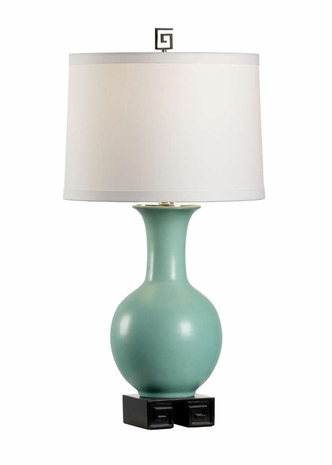 60657 Wildwood Lamps Choi Lamp - Aquastone - Aquastone/Black Finish