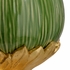 60677 Wildwood 31in. Ceramic Carmine Lamp - Kiwi with Linen Shade and Kiwi Glaze/Antique Gold Leaf Finish