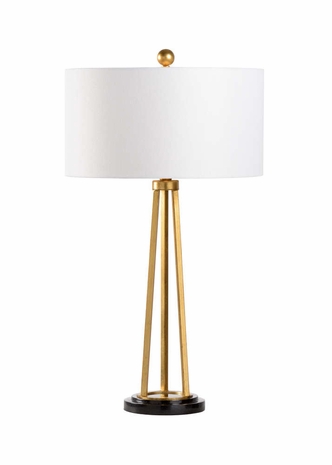 60720 Wildwood Metal Antique Gold Leaf Atelier Lamp