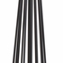 60723 Wildwood 65in. Iron Otis Floor Lamp with Linen Shade and Satin Black Finish