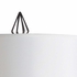 60723 Wildwood 65in. Iron Otis Floor Lamp with Linen Shade and Satin Black Finish