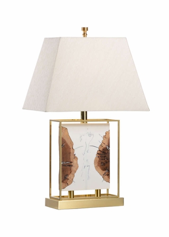 60737 Wildwood Lamps Ozark Lamp - White