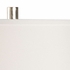 60766 Wildwood 34in. Acrylic Trifecta Lamp with Linen Shade and Clear/Antique Silver Leaf Finish