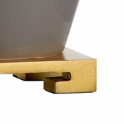 60791 Wildwood Ceramic Gray Glaze Lona Lamp - Gray