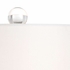 60797 Wildwood 33.5in. Crystal Fiji Lamp with Linen Shade and Clear/Antique Brass Finish