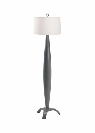 60806 Wildwood Wood Grey Encore Floor Lamp - Charcoal