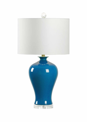 60840 Wildwood Lamps Ying Lamp - Blue