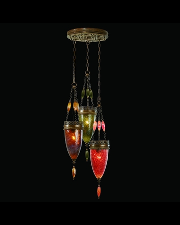 608640-6ST Fine Art Lamps Scheherazade 34 inch 3 Light Pendant