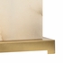 60880 Wildwood 29.5in. Alabaster Parker Lamp with Linen Shade and Natural White/Antique Finish