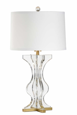 60885 Wildwood Crystal Clear Hillsdale Lamp