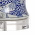 60921 Wildwood Porcelain Blue/White Glaze Prosperity Lamp - Blue