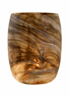 60968 Wildwood 18in. Art Glass Mrs. Brown Lamp with Multi Brown Finish
