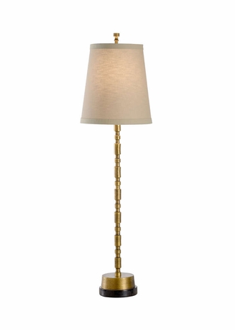 60981 Wildwood Aluminum Textured/Antique Brass Gold Piper Lamp
