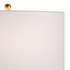 61070 Wildwood 25.5in. Iron Ophelia Lamp with Linen Shade and Matte Black/Antique Gold Leaf Finish
