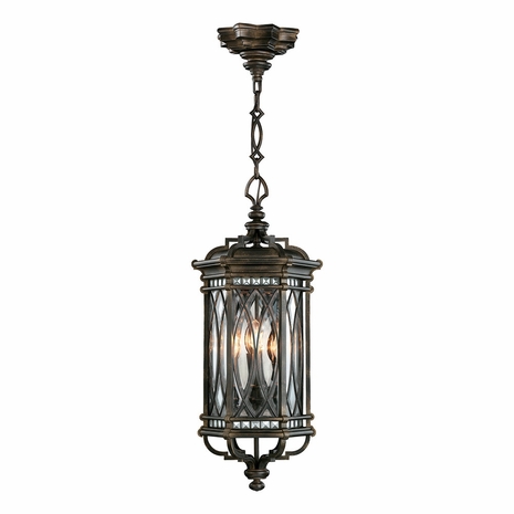 610882 Fine Art Lighting Warwickshire 13"W Outdoor Lantern with Black Finish