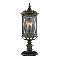 611283 Fine Art Lighting Warwickshire 32"H Outdoor Adjustable Pier/Post Mount with Black Finish