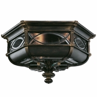 611682 Fine Art Lighting Warwickshire 21"W Outdoor Flush Mount with Black Finish