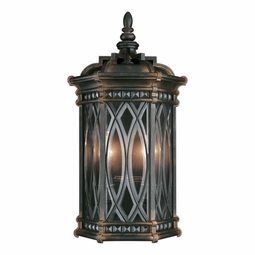 611881ST Fine Art Lamps Warwickshire 21"H Outdoor Sconce with Black Finish - Thumbnail 3