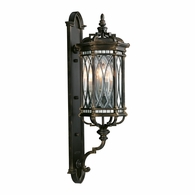 612081 Fine Art Lighting Warwickshire 41"H Outdoor Wall Mount with Black Finish