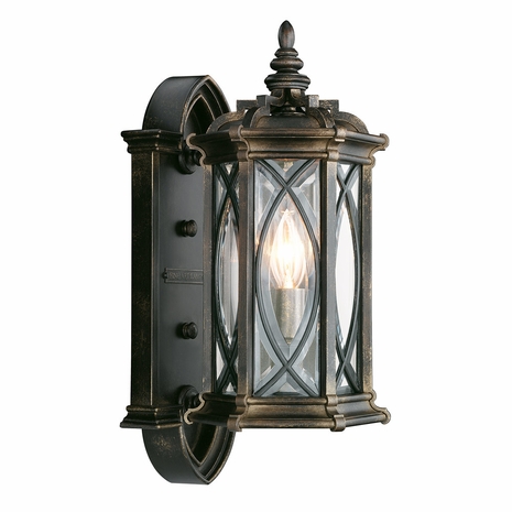 612681 Fine Art Lighting Warwickshire 16"H Outdoor Wall Mount with Black Finish