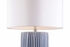 61272 Wildwood 27.5in. Ceramic Pozzallo Lamp - Azzurro with Silkette Shade and Light Blue Glaze Finish