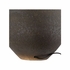 61305 Shiga 21in. Ceramic Ahmya Table Lamp with Linen Shade and Sanded Black Glaze Finish
