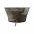 61313-2 Shiga 25in. Ceramic Riku Table Lamp with Linen Shade and Sanded Gray/Blue Glaze Finish