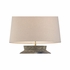 61313-2 Shiga 25in. Ceramic Riku Table Lamp with Linen Shade and Sanded Gray/Blue Glaze Finish