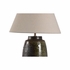 61325-2 Shiga 22.5in. Ceramic Minato Table Lamp with Linen Shade and Green/Brown Glaze Finish