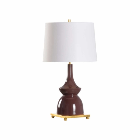 61343 Wildwood Bobbie Lamp - Wine
