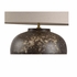 61373-2 Shiga 21in. Ceramic Kota Table Lamp with Linen Shade and Brown Finish