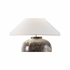 61373 Shiga 21in. Ceramic Kota Table Lamp with Linen Shade and Brown Finish
