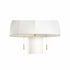 61390 Wildwood 28in. Resin Perruche Table Lamp with Cream Finish