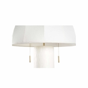 61390 Wildwood 28in. Resin Perruche Table Lamp with Cream Finish