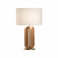 61400 Wildwood Ovalay Cork Table Lamp