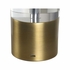 61448 Wildwood 17in. Metal/Crystal Margot Rechargeable Lamp with Linen Shade and Antique Brass/Clear Finish
