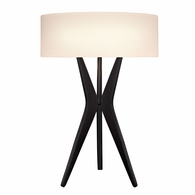 6150.25 Sonneman Bel Air Contemporary Table Lamp with Satin Black Finish