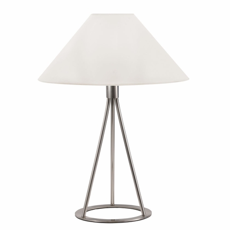 6230.13 Sonneman Modern Lighting Essentials Tetra Table Lamp in Satin Nickel Finish