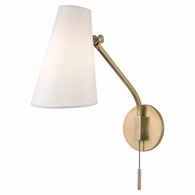 6341 Hudson Valley Patten 1 Light Swing Arm Wall Sconce