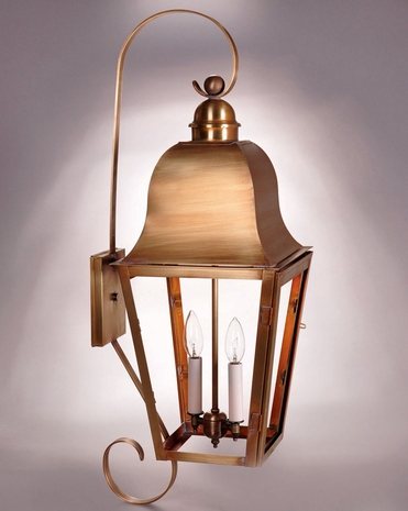 6418 Northeast Lantern Imperial (2) Light Candelabra Wall Fixture With Multiple Glass & Finish Options