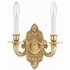 642-PB Crystorama Crystorama 2 Light Polished Brass Cast Sconce