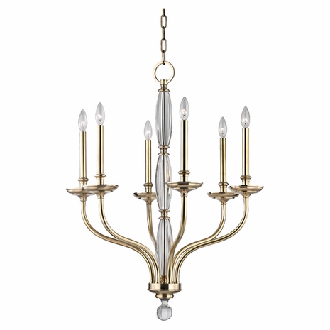 6428 Hudson Valley Lauderhill 6 Light Chandelier
