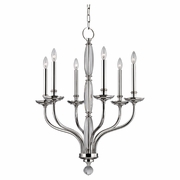6428 Hudson Valley Lauderhill 6 Light Chandelier