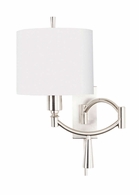 65197 Wildwood 18in. Ra II with Silkette Shade and Satin Nickel Finish