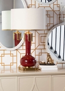 65249 Larry Laslo Eden Lamp - Oxblood