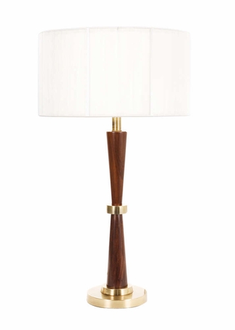 65256 Frederick Cooper Larry Laslo Wood Mahogany Laurel Canyon Lamp
