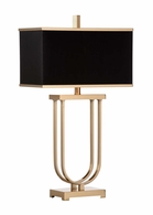 65563 Frederick Cooper 31in. Iron Valiant Lamp with Silkette Shade and Antique Brass Finish