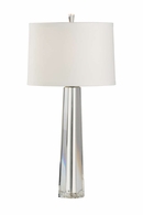 65624 Frederick Cooper 33in. Crystal Eldon Lamp with Silk Shade and Clear Finish