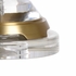 65670 Frederick Cooper 33in. Crystal/Brass Peninsula Lamp with Silk Shade and Clear/Antique Patina Finish
